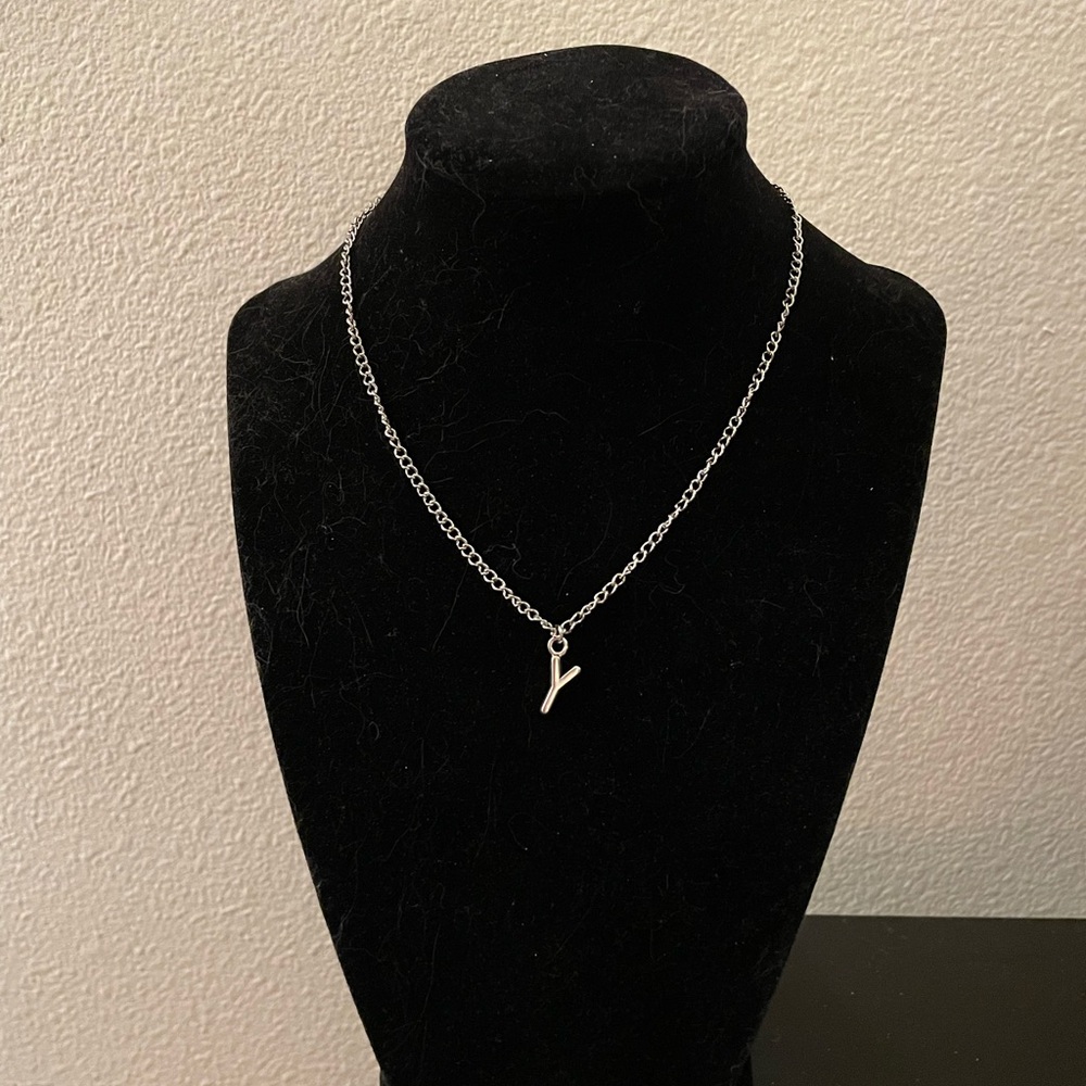 Handmade Letter Y Necklace